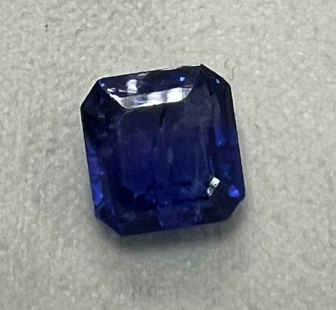 Tanzanite - Square Emerald Cut - 3.82 Ct.